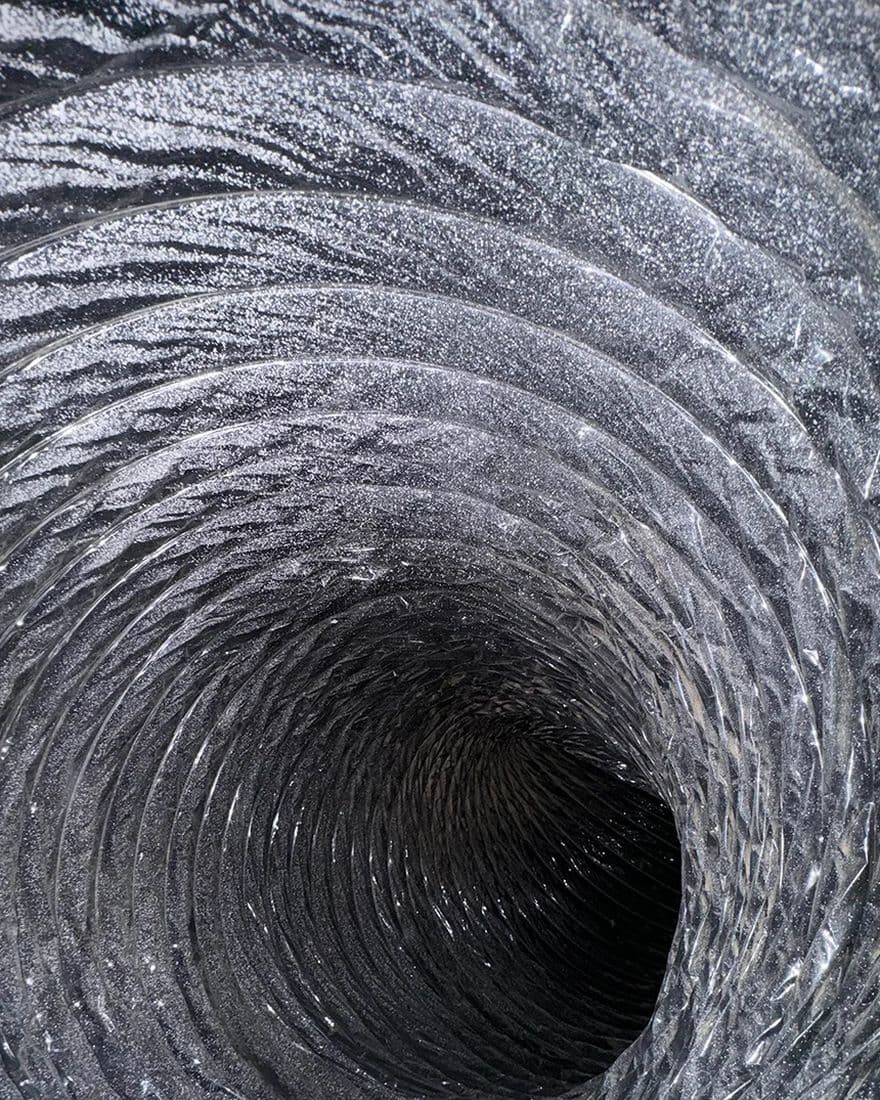 Air duct, after cleaning